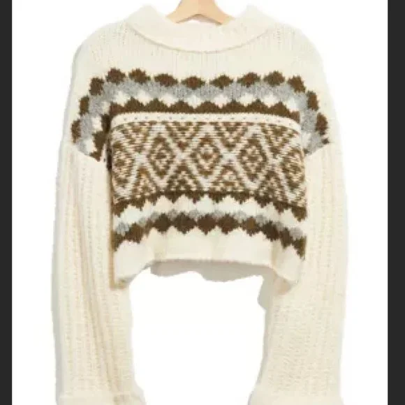 Free People FP Alpine Pullover Sweater Size M (OB1217257) - Picture 4 of 4